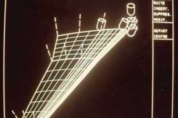 Cati, un des premier logiciel de CAO 3D Mécanique (1970)