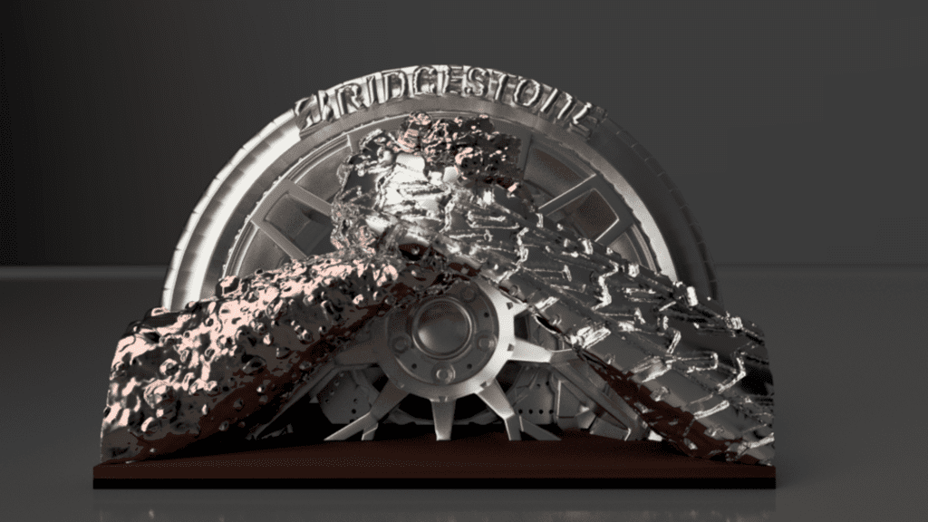 Trophée réalisé pour Bridgestone