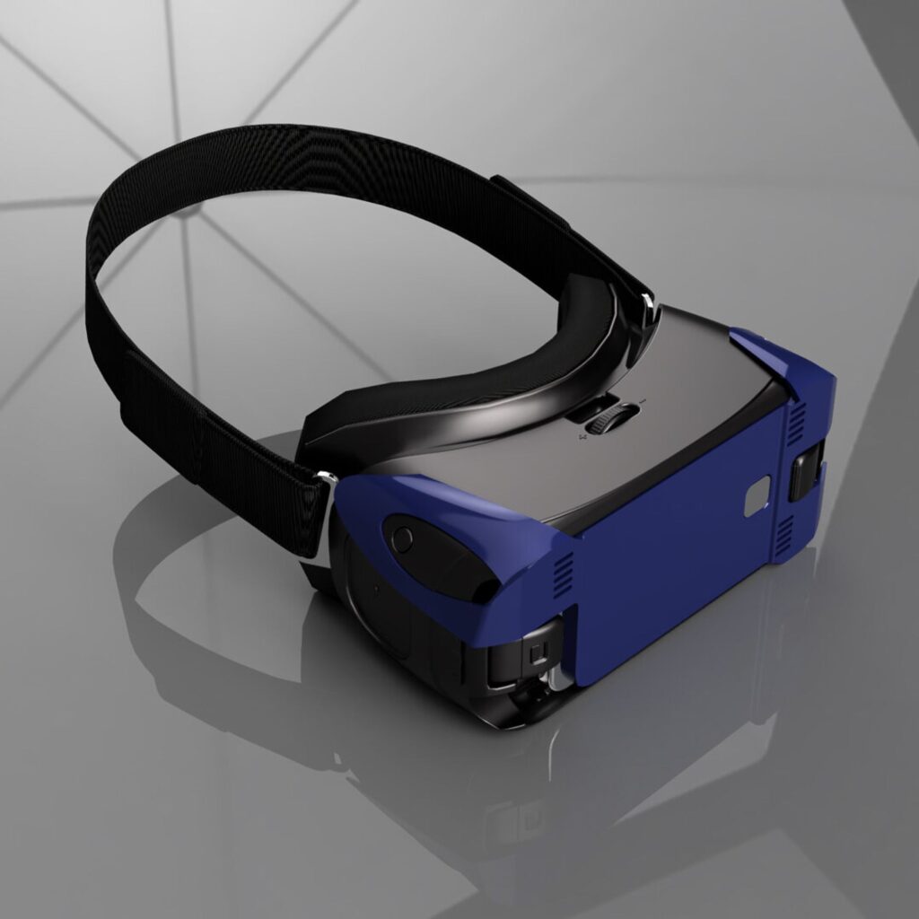 Rendu 3D produit cache casque VR